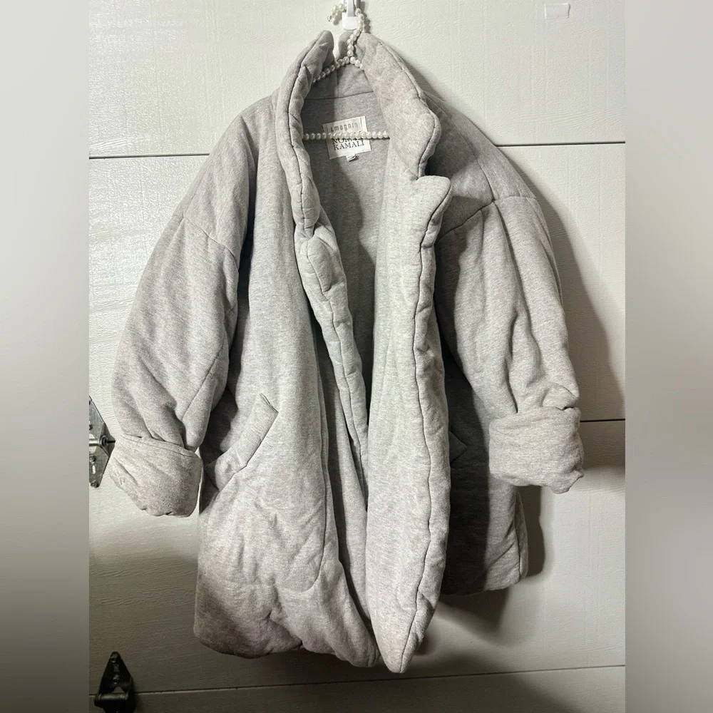 1980s Norma Kamala Sleeping Bag Gray Duvet Car Coat Vintage RARE FIND - Picture 5 of 9